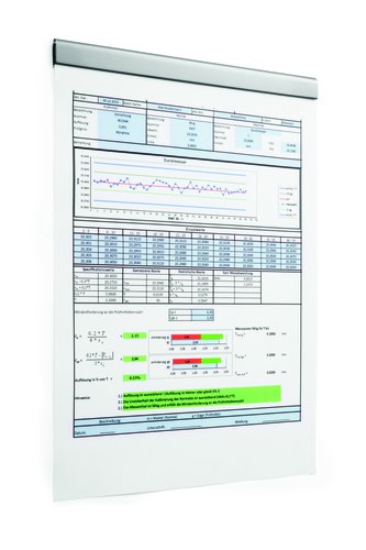 DURABLE - PINZA MAGNETICA DURAFIX RAIL 210x17 mm. PLATEADO BOLSA de 5 (Ref.470623)