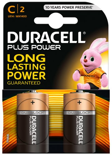 DURACELL - PILAS C PLUS (MN1400-LR14) BLISTER DE 2 (Ref.LR14 C PLUS)