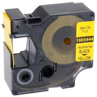 DYMO - RHINO CINTA ID1-24, NEGRO SOBRE AMARILLO 24MMX1´5M, TUBO TERMORRETRACTIL - (Ref.1805444)