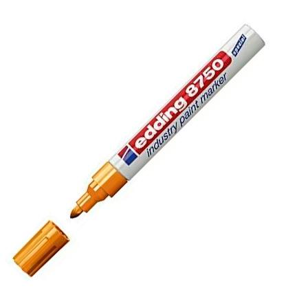 EDDING - MARCADOR PERMANENTE DE TINTA OPACA INDUSTRIAL 8750 AMARILLO -10UD- (Ref.87500005)