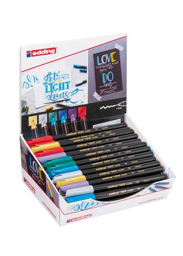 EDDING - ROTULADOR FIBRA 1200-METALLIC EXPOSITOR de 50 (Ref.51151)