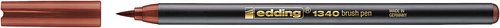EDDING - ROTULADOR FIBRA 1340 BRUSHPEN MARRON (Ref.1340007)