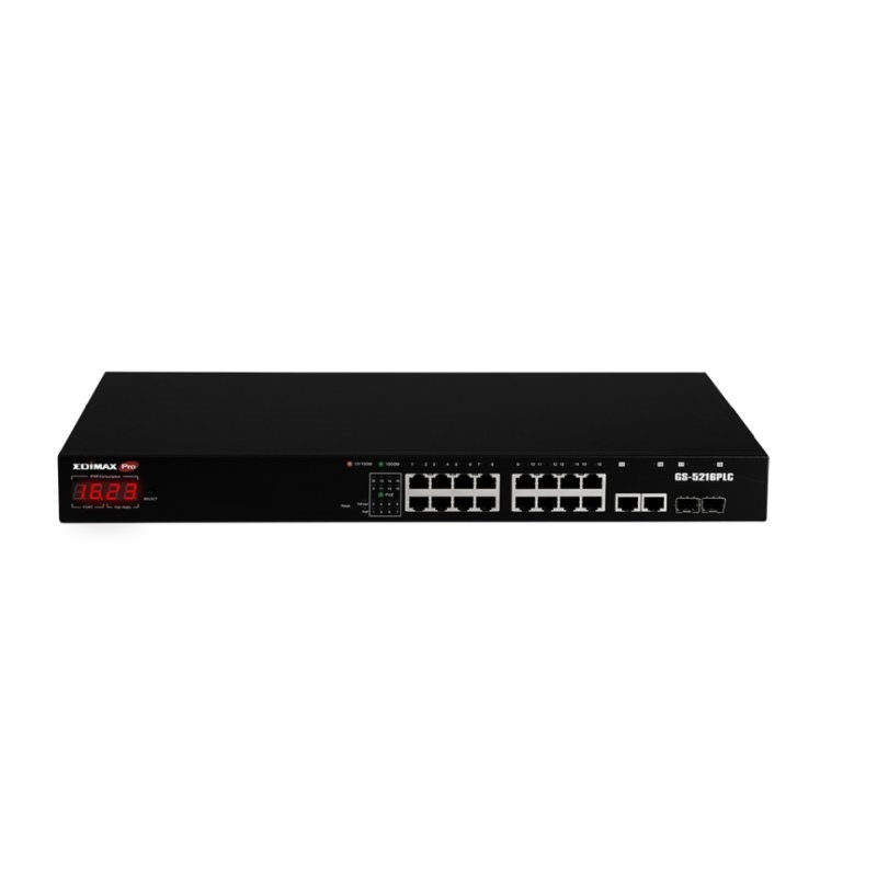 EDIMAX - PRO Switch 18xGb PoE+ 2xSFP Surv (Ref.GS-5216PLC)