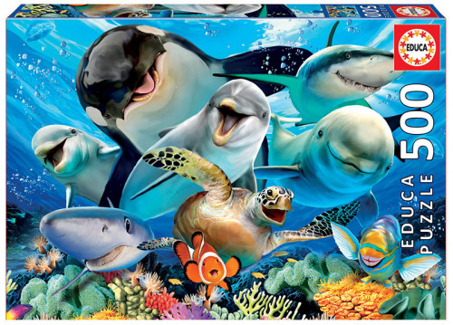 EDUCA BORRÁS - Educa Underwater Selfies Puzzle rompecabezas 500 pieza(s) (Ref.17647)