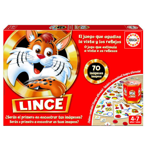EDUCA BORRÁS - JUEGO EL LINCE 70 IMÁGENES DE 4-7 AÑOS EDUCA BORRAS (Ref.17472)