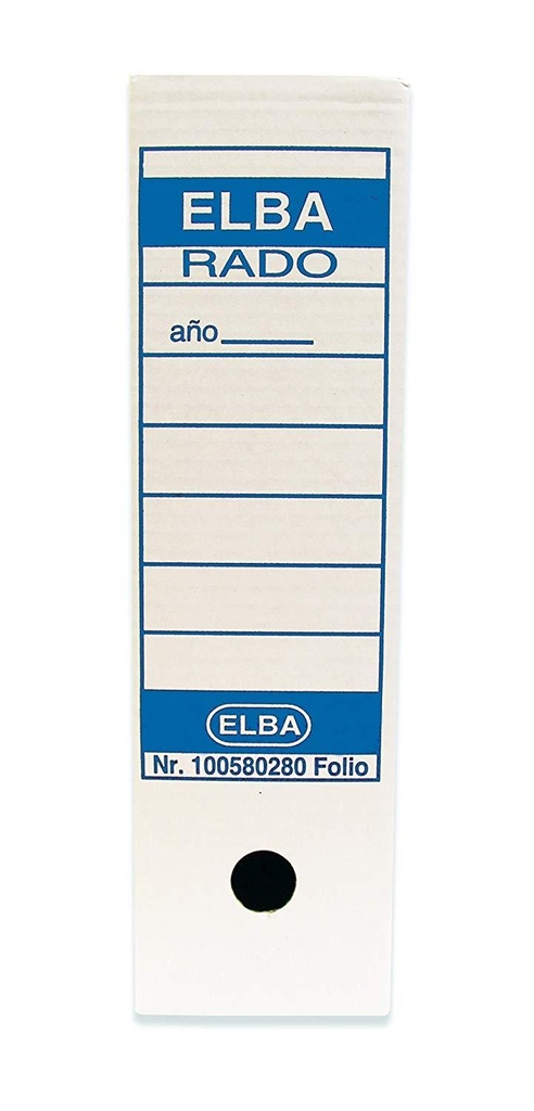 ELBA - ARCHIVO DEFINITIVO FOLIO LOMO 10 BLANCO -50U- (Ref.100580280)