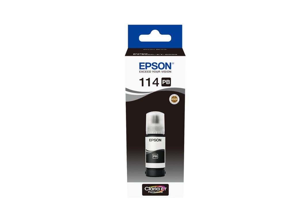 EPSON - Botella negro photo 70 ml Ecotank ET-8500 / ET-8550 114 (Ref.C13T07B140)