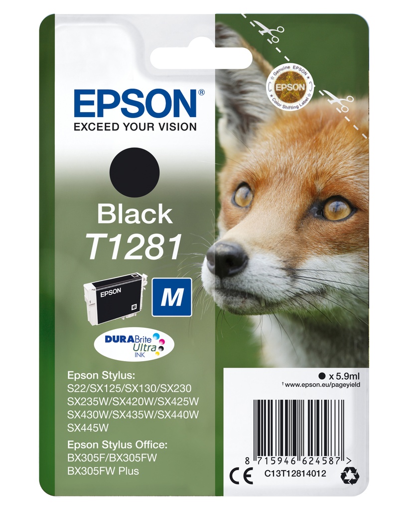 EPSON - C13T128140 CON ETIQUETA DE SEGURIDAD - Radio frequencia + acoustic magnetic (Ref.C13T12814022)