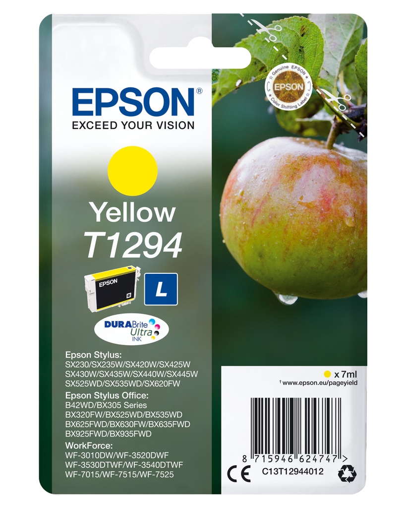 EPSON - C13T129440 CON ETIQUETA DE SEGURIDAD - Radio frequencia + acoustic magnetic (Ref.C13T12944022)