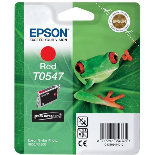 EPSON - CARTUCHO INKJET STYLUS PHOTO R800/1800 ROJO 400 PÁG. (Ref.T054740)