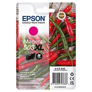 EPSON - Cartucho Magenta 503XL WF-2960dwf,WF-2965dwf, XP-5205 Pimiento (Ref.C13T09R34010)