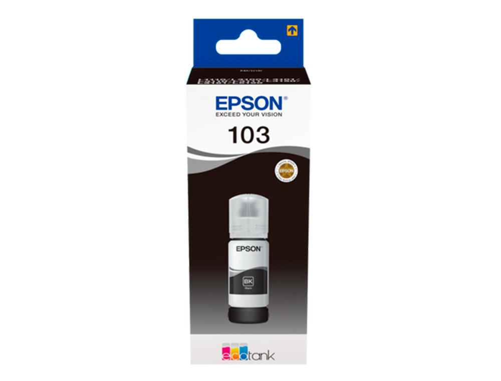 EPSON - ECOTANK TINTA NEGRO L1100 SERIES, L3110 SERIES - Nº 103 (Ref.C13T00S14A10)