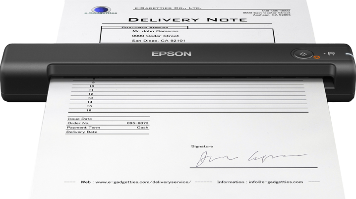 EPSON - ESCANER WORKFORCE ES-50 PORTATIL TAMAÑO MAXIMO 216X1800 MM 600 PPP USB 2.0 COLOR NEGRO 272X470X340 MM (Canon L.P.I. 4,5€ Incluido) (Ref.B11B252401)