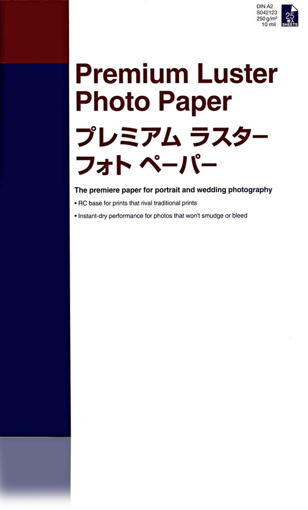 EPSON - GF Papel Premium Luster Photo, A2, 25 h - 260g/m2 (Ref.C13S042123)