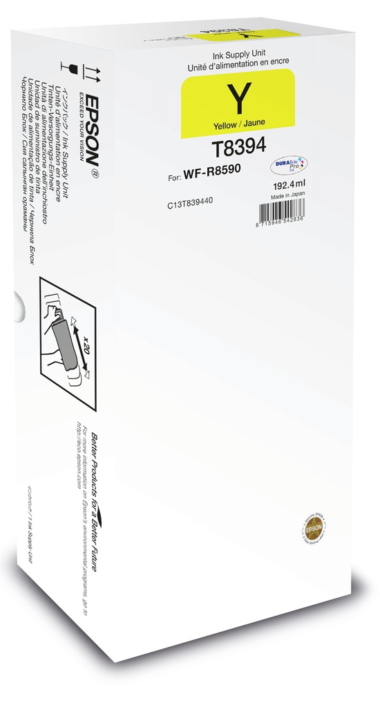 EPSON - Supply unit XL Amarillo 20000p WF-R8590 (Ref.C13T839440)
