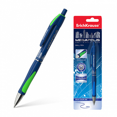 ERICH KRAUSE - BOLÍGRAFO DE BOLA AUTOMÁTICO MEGAPOLIS CONCEPT, COLOR DE LA TINTA AZUL (Ref.31)