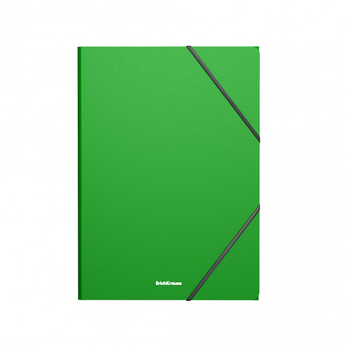ERICH KRAUSE - CARPETA CON GOMAS ELÁSTICAS MATT CLASSIC, A4, VERDE (Ref.53323)