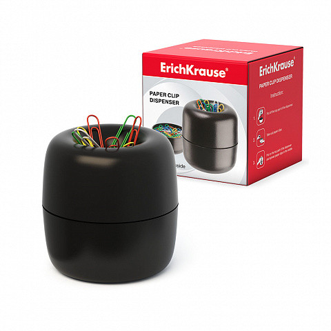 ERICH KRAUSE - DISPENSADOR PARA LOS CLIPS CON 30 CLIPS DE COLORES (Ref.605)
