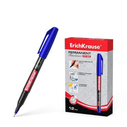 ERICH KRAUSE - MARCADOR PERMANENTE FP-50 AZUL (Ref.37069)