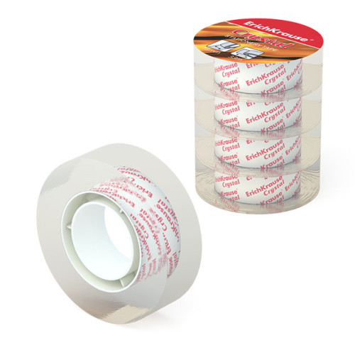 ERICH KRAUSE - PACK 4 CINTAS ADHESIVAS CRYSTAL, 18MMX33M (Ref.19436)