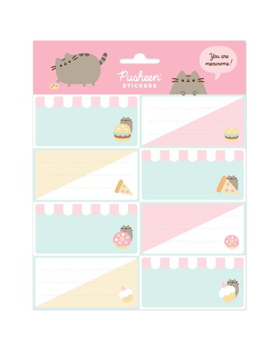 ERIK - ETIQUETA ESCOLAR 15,8x20 PUSHEEN FOODIE (Ref.ELE0279)