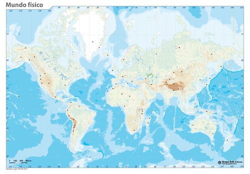 ERIK - MAPA MUDO COLOR FISICO MUNDO (Ref.MM0106)