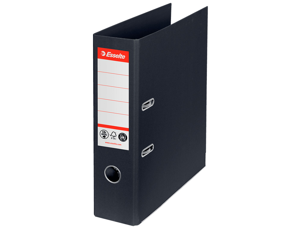 ESSELTE - ARCHIVADOR CO2 NEUTRAL Nº1 A4 LOMO 75MM NEGRO (Ref.627569)