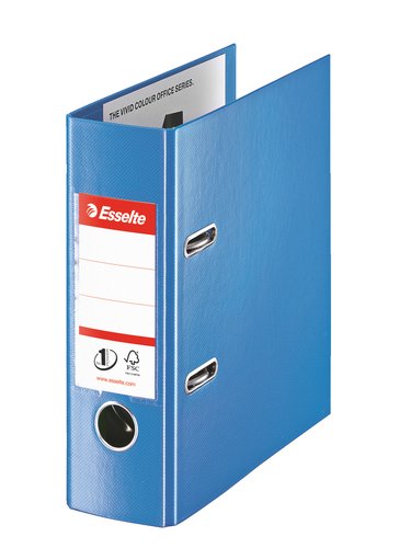 ESSELTE - ARCHIVADOR palanca PLASTICO ENCOLADO con RADO A5 75mm AZUL (46075) (Ref.468650)