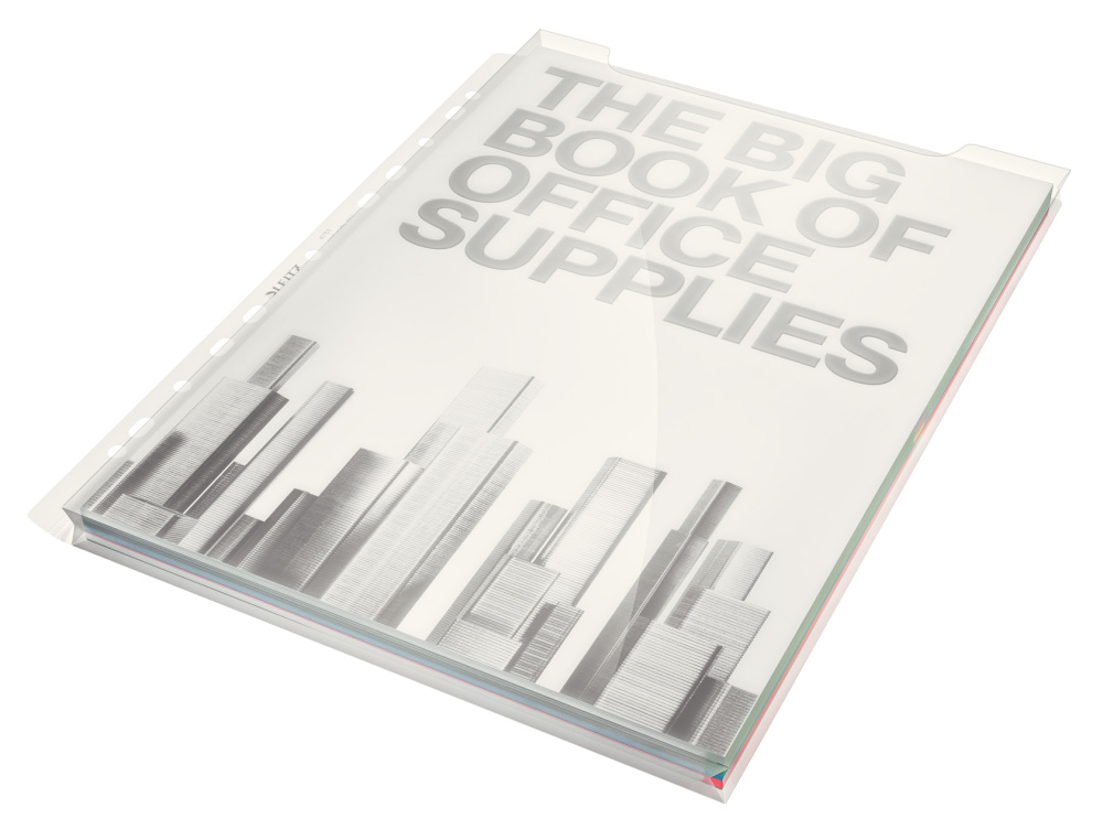 ESSELTE - FUNDA MULTITALADRO FUELLE 20mm PP 180µ LISO A4 11 TAL. BOLSA de 5 (Ref.47513003)