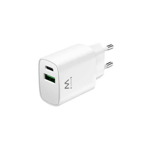 EWENT - Cargador rapido Q3 20w Usb-C y Usb-A (Ref.EW1321)