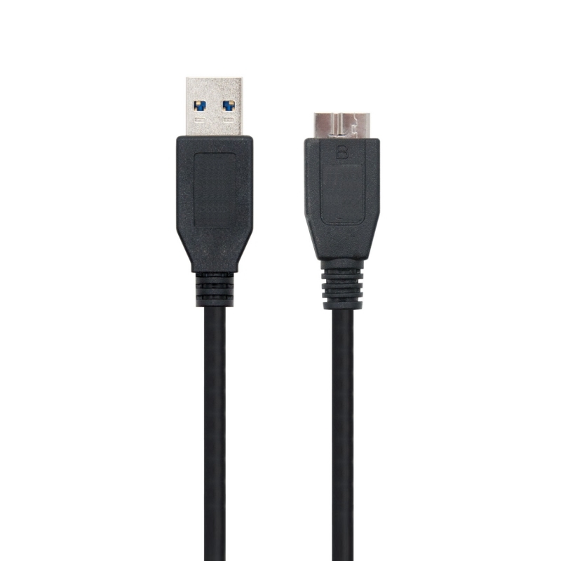 EWENT - EW-100113-020-N-P cable USB 1,8 m USB 3.2 Gen 1 (3.1 Gen 1) USB A Micro-USB B Negro (Ref.EC1016)