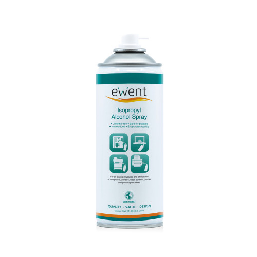 EWENT - kit de limpieza para computadora Espray para limpieza de equipos Universal 400 ml (Ref.EW5611)