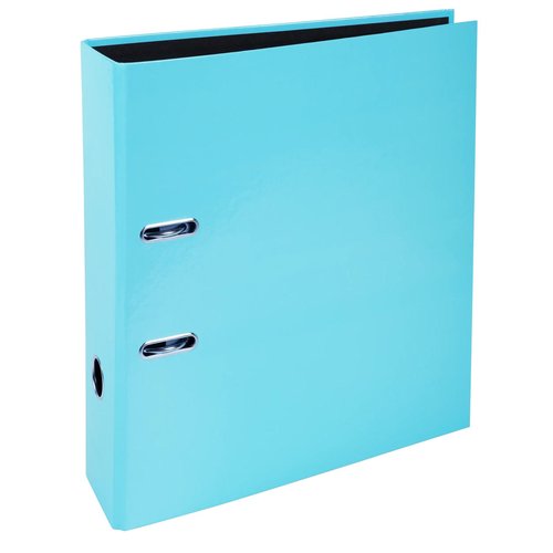EXACOMPTA - ARCHIVADOR palanca AQUAREL CARTON FORRADO RADO A4 80mm AZUL PASTEL (Ref.53564E)