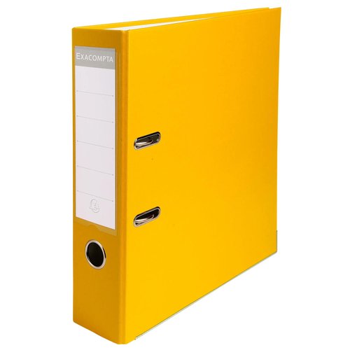 EXACOMPTA - ARCHIVADOR palanca FORRADO PP RADO A4 80mm AMARILLO (Ref.918404B)