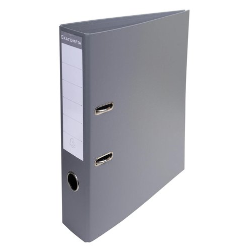 EXACOMPTA - ARCHIVADOR palanca FORRADO PVC RADO A4 70mm GRIS RATON (Ref.53754E)