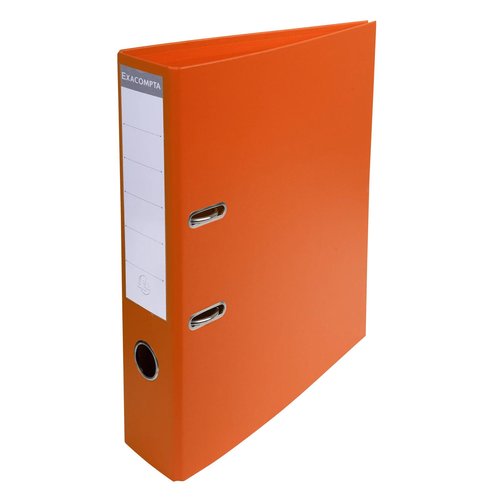EXACOMPTA - ARCHIVADOR palanca FORRADO PVC RADO A4 70mm NARANJA (Ref.53744E)