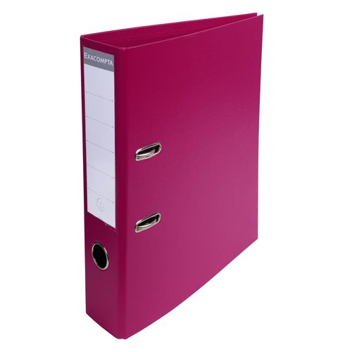 EXACOMPTA - ARCHIVADOR palanca FORRADO PVC RADO A4 70mm ROSA FUCSIA (Ref.53747E)
