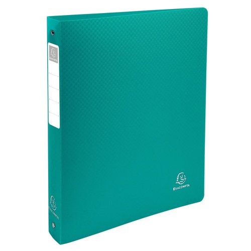 EXACOMPTA - CARPETA de ANILLAS PP A4 4 an.REDONDA 30mm VERDE (Ref.51393E)