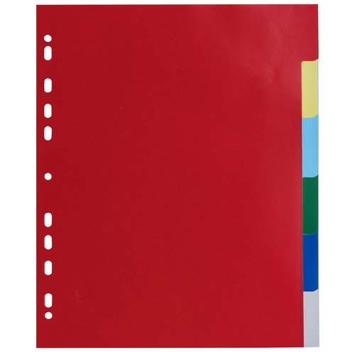 EXACOMPTA - SEPARADORES PP FLEXIBLE OPACO A4+ 6 pestañas 11 taladros (Ref.83H)