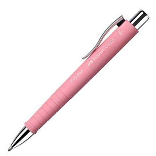FABER CASTELL - BOLÍGRAFO POLY BALL XB ROSA -5U- (Ref.241127)