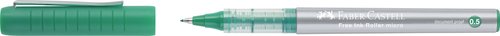 FABER CASTELL - BOLÍGRAFO ROLLER FREE INK 0,5MM VERDE -12U- (Ref.348504)