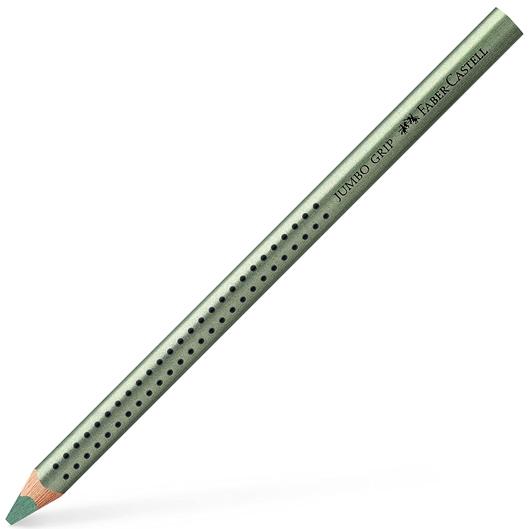 FABER CASTELL - LÁPICES DE COLORES JUMBO GRIP METALLIC VERDE METÁLICO -12U- (Ref.110985)