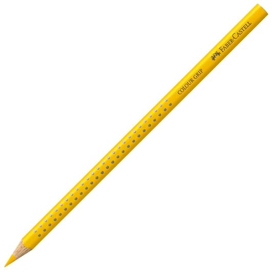 FABER CASTELL - LÁPIZ DE COLOR ACUARELABLE COLOUR GRIP AMARILLO CADMIO -12U- (Ref.112407)