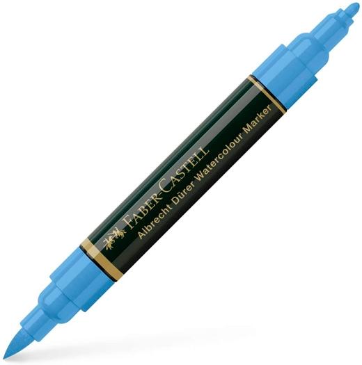 FABER CASTELL - ROTULADOR DÜRER WATERCOLOUR DOBLE PUNTA MEDIA/PINCEL AZUL ULTRAMAR (Ref.160420)