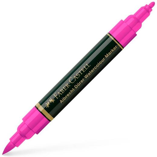 FABER CASTELL - ROTULADOR DÜRER WATERCOLOUR DOBLE PUNTA MEDIA/PINCEL ROSA PÚRPURA MEDIO (Ref.160425)