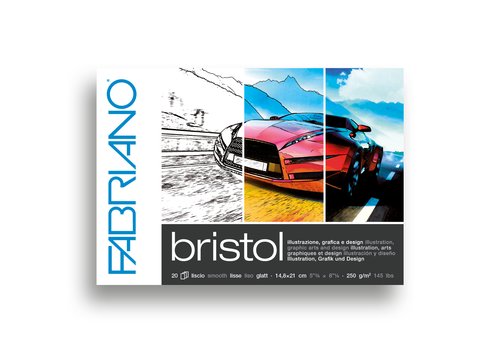 FABRIANO - BLOCK DIB. BRISTOL (enc) A5 20h (Ref.F19100503)