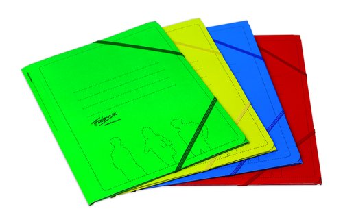 FABRISA - CARPETA de GOMAS y SOLAPAS CARTON Fº VERDE (Ref.15827)