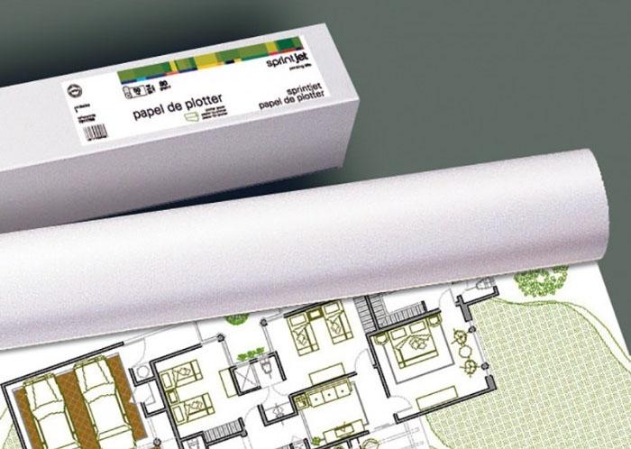 FABRISA - ROLLO DE PAPEL PARA PLOTTER 610(24")X50MMX30M 180GR BLANCO MATE (Ref.16106)