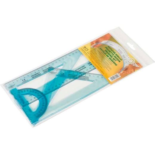 FAIBO - BOLSA 4 REGLAS IRROMPIBLE 30 CM (Ref.804K)