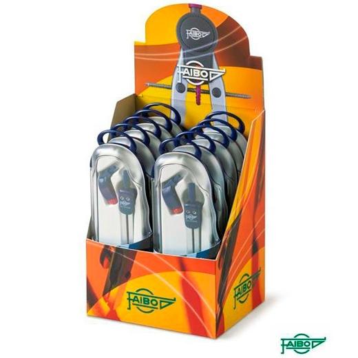 FAIBO - EXPOSITOR COMPÁS SERIE BLUE-LINE UN BRAZO ARTICULADO 327AU 10 UNIDADES (Ref.327AUEXP)